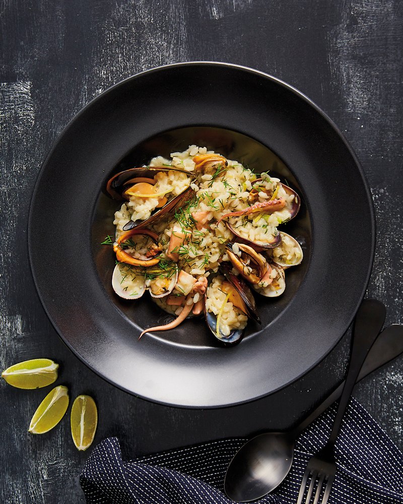 Risotto with mussels